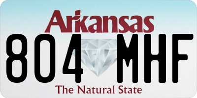 AR license plate 804MHF