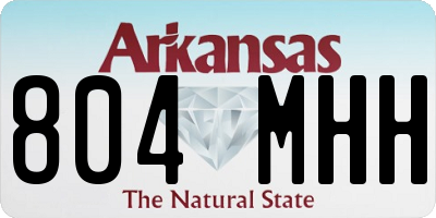 AR license plate 804MHH