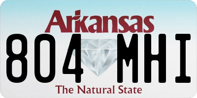 AR license plate 804MHI