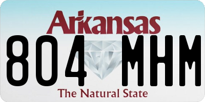 AR license plate 804MHM