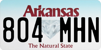 AR license plate 804MHN
