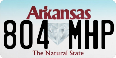 AR license plate 804MHP
