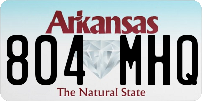 AR license plate 804MHQ