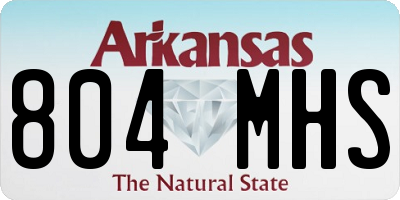 AR license plate 804MHS