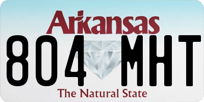 AR license plate 804MHT