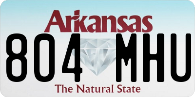 AR license plate 804MHU