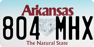 AR license plate 804MHX