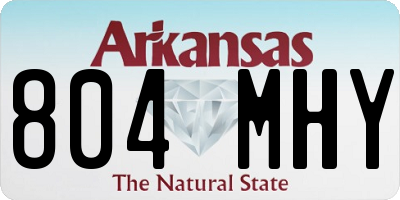 AR license plate 804MHY