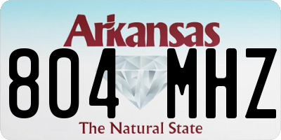 AR license plate 804MHZ