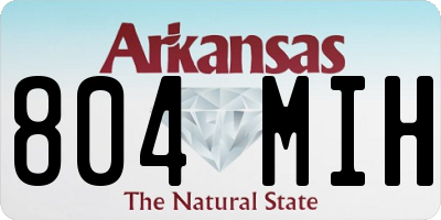 AR license plate 804MIH