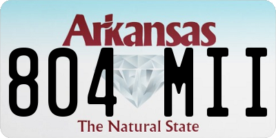 AR license plate 804MII