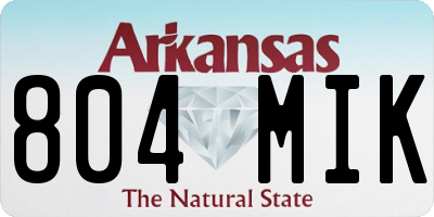 AR license plate 804MIK