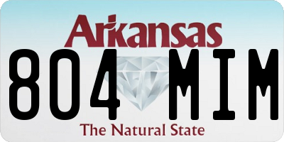 AR license plate 804MIM
