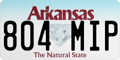 AR license plate 804MIP