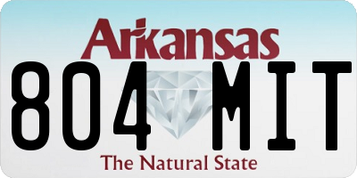AR license plate 804MIT