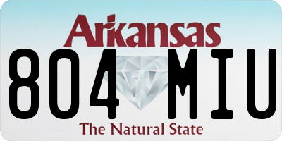 AR license plate 804MIU