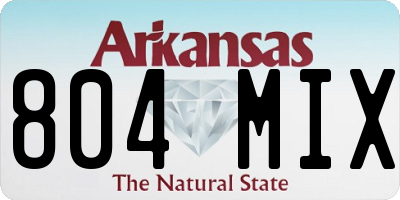 AR license plate 804MIX