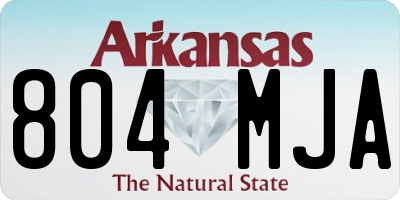 AR license plate 804MJA