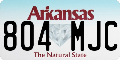 AR license plate 804MJC