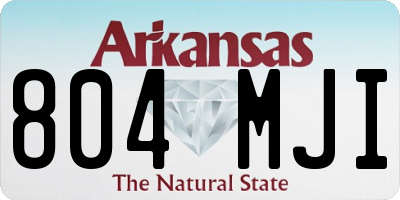 AR license plate 804MJI