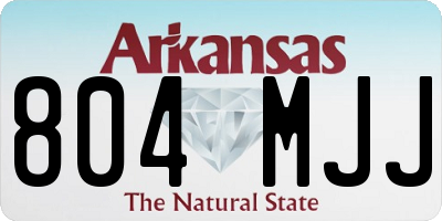 AR license plate 804MJJ