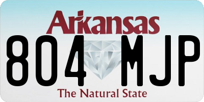 AR license plate 804MJP