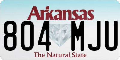 AR license plate 804MJU