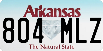 AR license plate 804MLZ