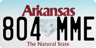 AR license plate 804MME