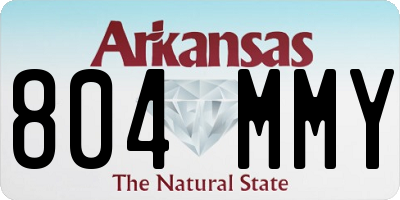 AR license plate 804MMY