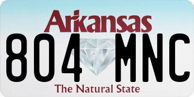 AR license plate 804MNC