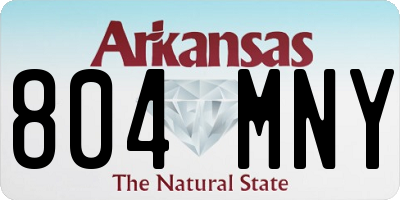 AR license plate 804MNY