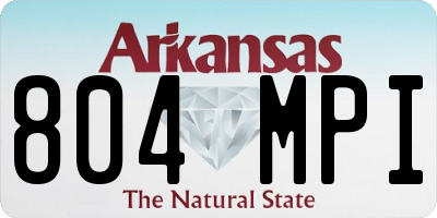 AR license plate 804MPI