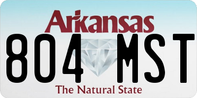 AR license plate 804MST