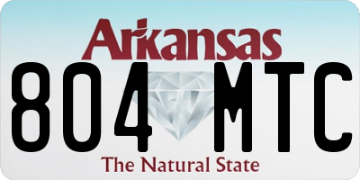 AR license plate 804MTC