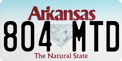 AR license plate 804MTD