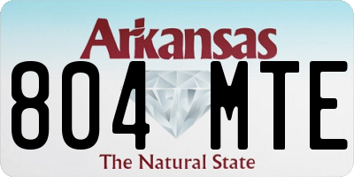 AR license plate 804MTE