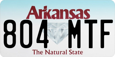 AR license plate 804MTF