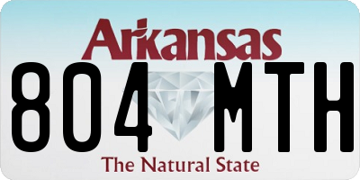 AR license plate 804MTH