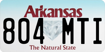 AR license plate 804MTI