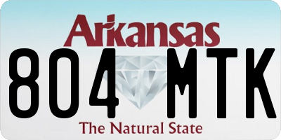 AR license plate 804MTK