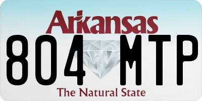 AR license plate 804MTP