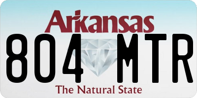 AR license plate 804MTR