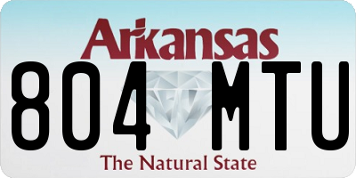 AR license plate 804MTU
