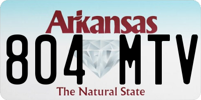 AR license plate 804MTV