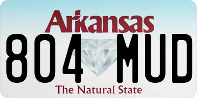 AR license plate 804MUD