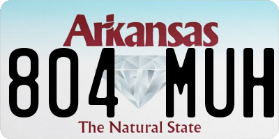 AR license plate 804MUH