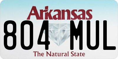 AR license plate 804MUL