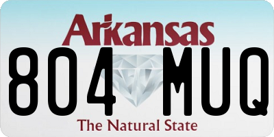 AR license plate 804MUQ