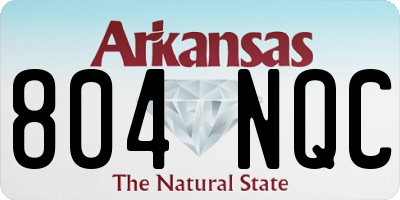 AR license plate 804NQC